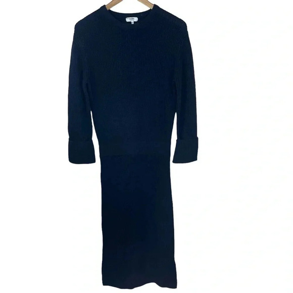 Reiss Jodie Knitted Wool Blend  Midi Dress - Picture 3 of 10
